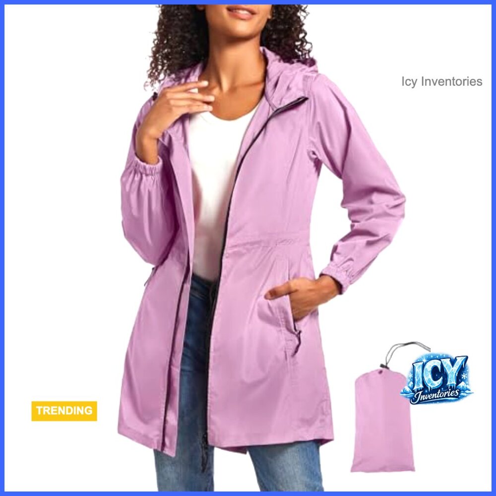 Long Packable Raincoat Waterproof Lightweight Out… - image 3